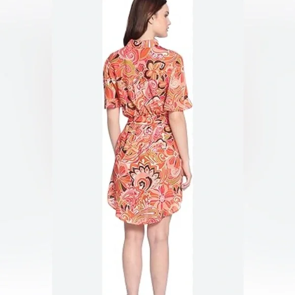 Donna Morgan Dresses Donna Morgan Womens Placket Collar Mini